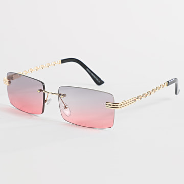 Frilivin - Lunettes De Soleil 815 Violet Rose Doré Noir
