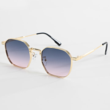 Frilivin - Lunettes De Soleil 985 Bleu Marine Rose Doré
