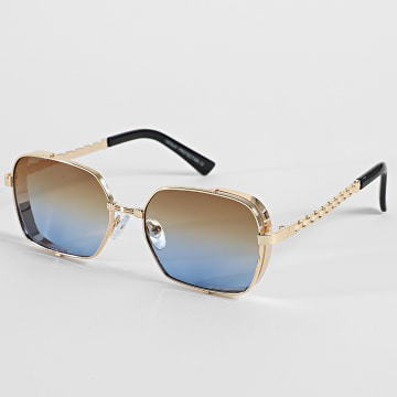 Frilivin - Occhiali da sole Marron Bleu Marine Doré 973
