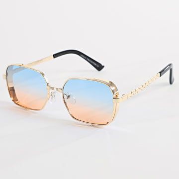 Frilivin - 973 Occhiali da sole blu arancio oro