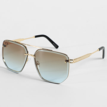 Frilivin - Lunettes De Soleil 085 Marron Bleu Doré