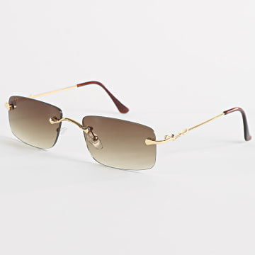 Frilivin - Lunettes De Soleil 640 Marron Doré