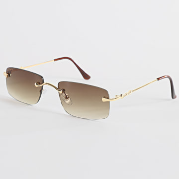 Frilivin - Lunettes De Soleil 640 Marron Doré