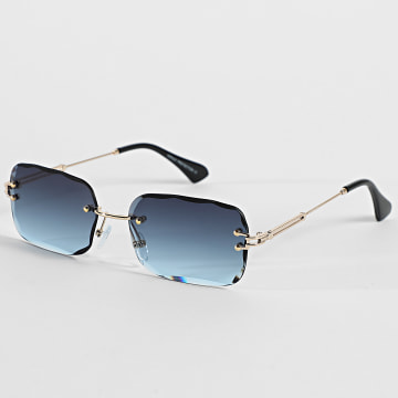 Frilivin - Lunettes De Soleil 980 Bleu Marine Doré