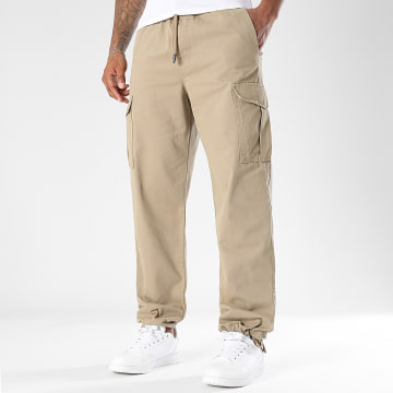 LBO - Pantalon Cargo Relaxed Chevilles Resserrées 3775 Beige