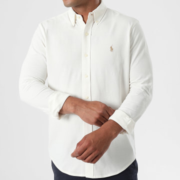 Polo Ralph Lauren - Chemise Manches Longues Oxford Beige Clair