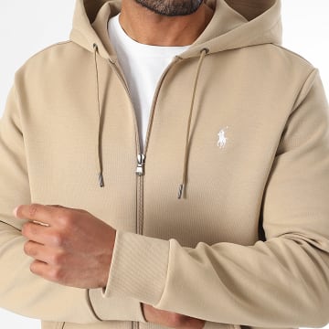 Polo Ralph Lauren - Sweat Zippé Capuche Original Player Beige