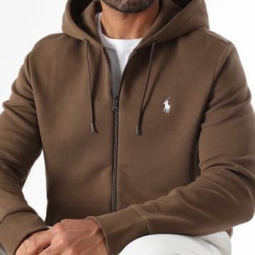 Polo Ralph Lauren - Sweat Zippé Capuche Original Player Marron