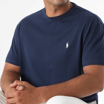 Polo Ralph Lauren - Tee Shirt Classic Fit Original Player Bleu Marine