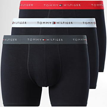 Tommy Hilfiger - Set Of 3 Boxers 2765 Navy Red Grey Charcoal