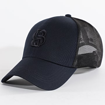 BOSS - Casquette Trucker Zed Icon 50539784 Bleu Marine Noir