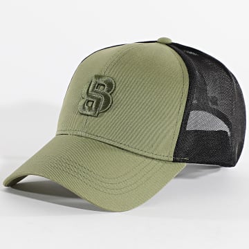 BOSS - Casquette Trucker Zed Icon 50539784 Vert Kaki Noir