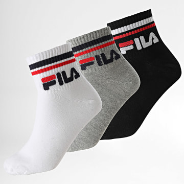 Fila - Confezione da 3 paia di calzini F9398 nero grigio bianco