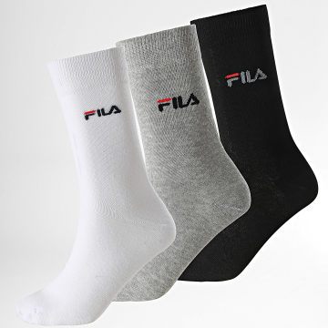 Fila - 3 paia di calzini F9630 Bianco Grigio Nero