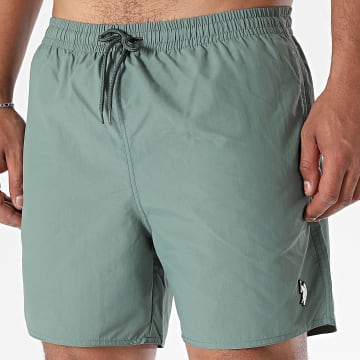 US Polo ASSN - Short De Bain US182003-0000326 Vert Kaki Foncé