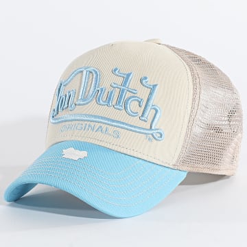 Von Dutch - Riverside Trucker Cap 7030888 Beige Light Blue