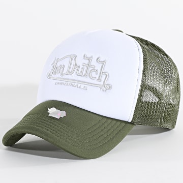 Von Dutch - Casquette Trucker Atlanta 7030873 Blanc Vert Kaki