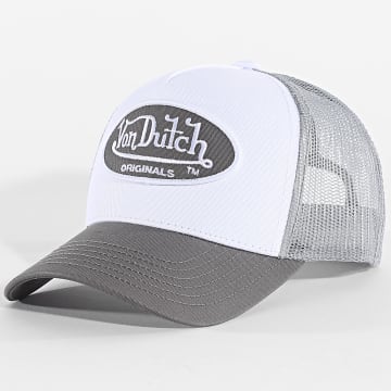 Von Dutch - Boston Trucker Cap 7030090 White Grey Taupe