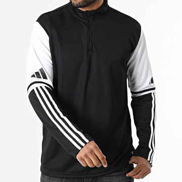 Adidas Sportswear - Sweat Col Zippé A Bandes SQ25 JE2767 Noir
