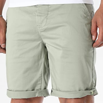 American People - Meeste Chino Korte Broek Licht Khaki Groen