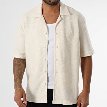 Classic Series - Camisa Mangas Cortas Texturizada 501 Beige
