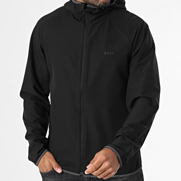 BOSS - Veste Zippée Capuche Commuter 50542451 Noir