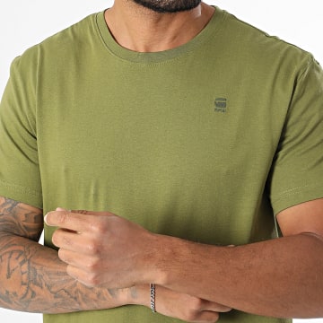 G-Star - T-shirt D16411-336 Kaki Groen