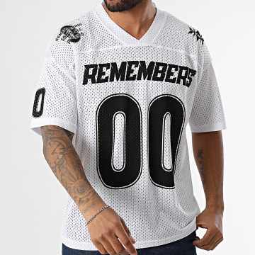 Ikao - Tee Shirt Oversize Col V 095 Blanc Noir