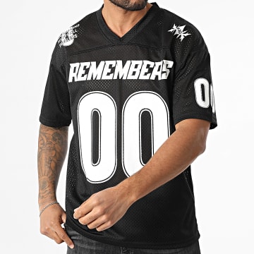Ikao - Tee Shirt Oversize Col V 095 Noir Blanc