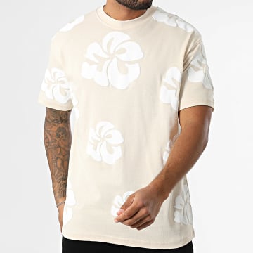 Ikao - Tee Shirt Oversize 130 Beige Floral