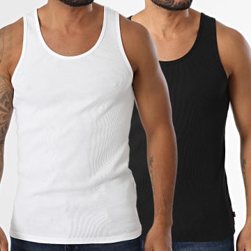 Levi's - Lot De 2 Débardeurs Slim 001MP Noir Blanc