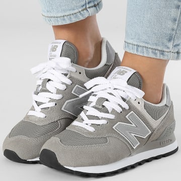 New Balance - Baskets Femme 574 WL574EVG Grey White Réfléchissant