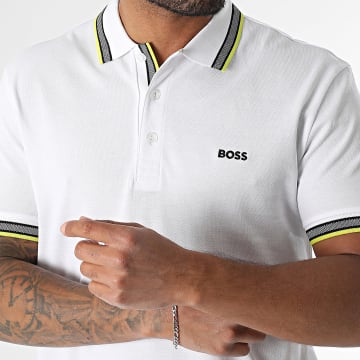 BOSS - Polo Manches Courtes Paddy 50469055 Blanc