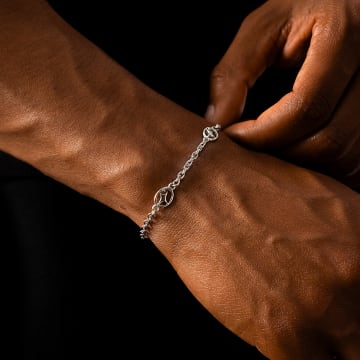 Make It Shine - Bracelet Chaîne Cable Signature Argenté