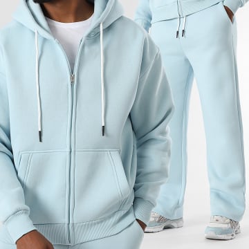 LBO - Hooded Zip Sweat Top en Joggingbroek Set 3879 Lichtblauw