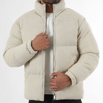 LBO - 1813 Light Beige Knit Down Jacket
