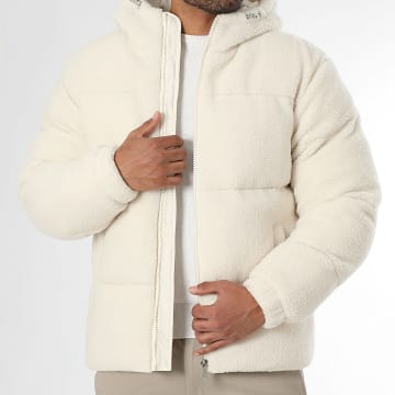 LBO - Doudoune Sherpa Polaire A Capuche 1812 Beige Clair - LaBoutiqueOfficielle.com
