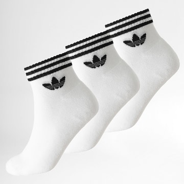 Adidas Originals - Lot De 3 Paires De Chaussettes 3 Stripes JV7435 Blanc