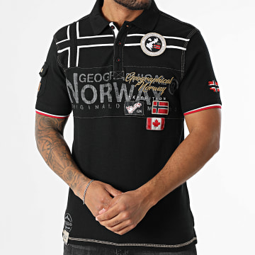Geographical Norway - Polo Manches Courtes 628 Noir