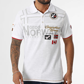Geographical Norway - Polo Manches Courtes 628 Blanc