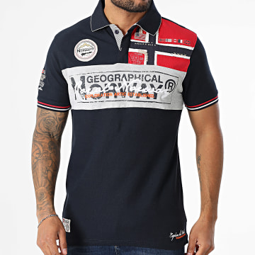 Geographical Norway - Polo Manches Courtes 644 Bleu Marine