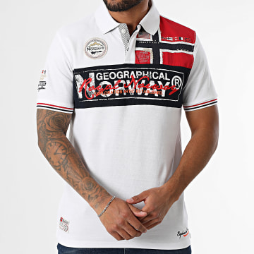 Geographical Norway - Polo Manches Courtes 644 Blanc