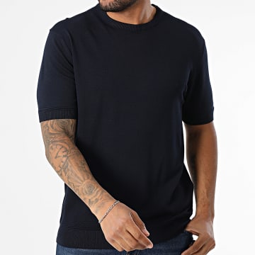 Mackten - Tee Shirt Maille 566 Bleu Marine Foncé