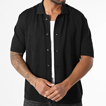 Mackten - Chemise Manches Courtes Maille 238 Noir