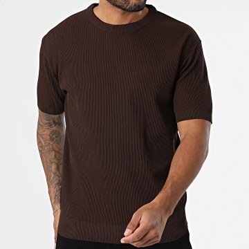 Mackten - Ribbed Tee Shirt 045 Brown