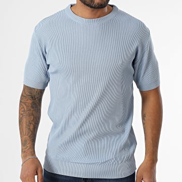 Mackten - Ribbed Tee Shirt 045 Light Blue