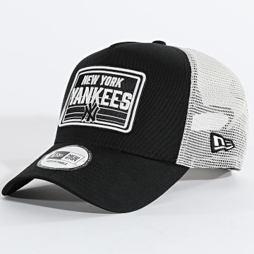 New Era - Casquette Trucker MLB Patch NY Yankees 60667680 Noir Beige