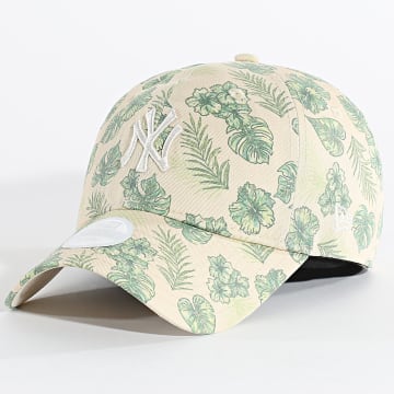 New Era - Casquette Femme AOP Tropical 9Twenty NY Yankees 60667638 Beige Vert
