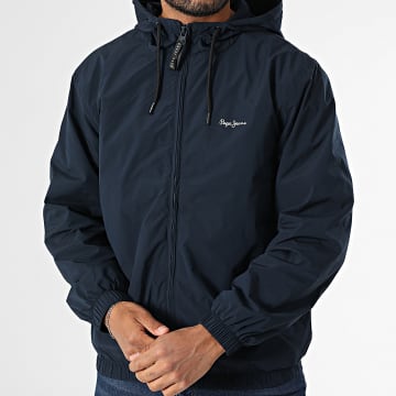 Pepe Jeans - Veste Capuche Zippée Monson PM403166 Bleu Marine