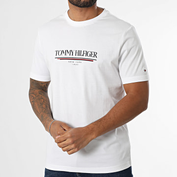 Tommy Hilfiger - Tee Shirt Brand Love Hilfiger 0324 Blanc